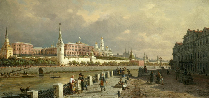 Белый Кремль на картине художника XIX века