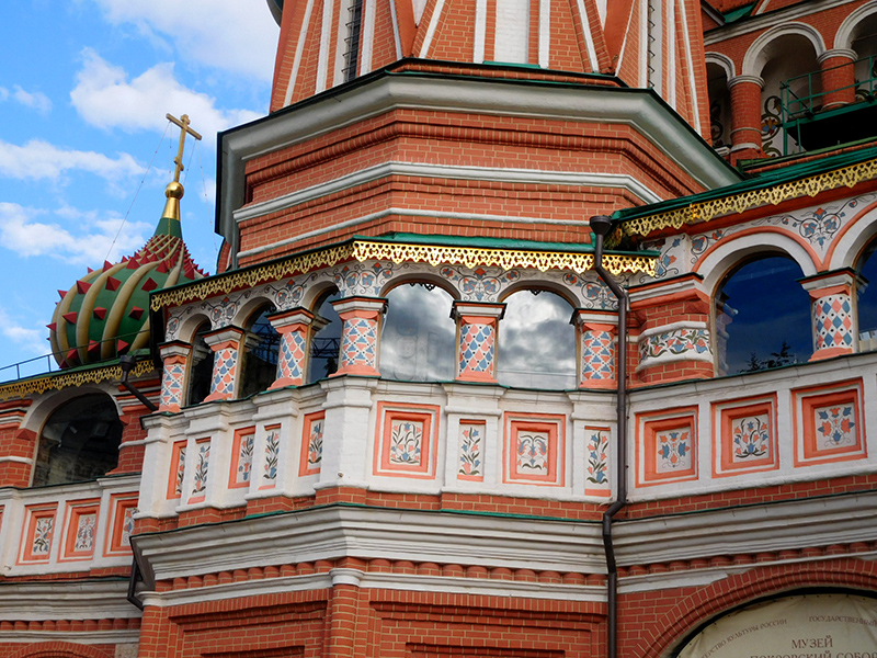 Верхняя галерея храма-собора Василия Блаженного