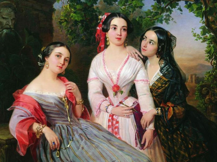 Сёстры Сухово-Кобылины: Елизавета, Софья и Евдокия