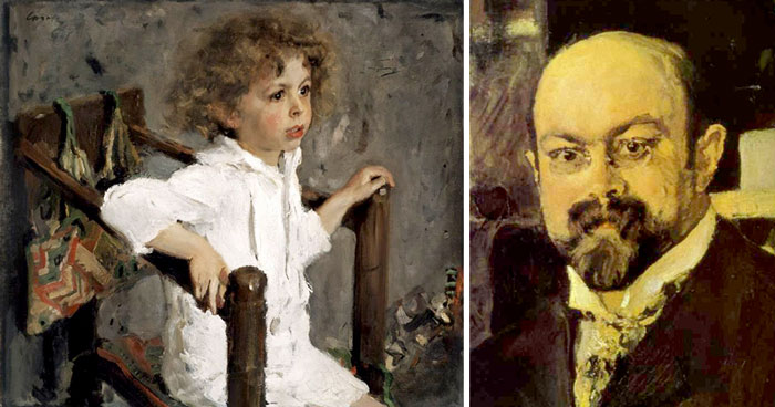Портреты Михаила Абрамовича Морозова и его сына Мики