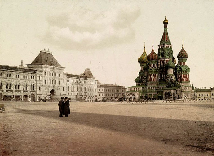 Красная площадь на старом фото по заказу Найденова