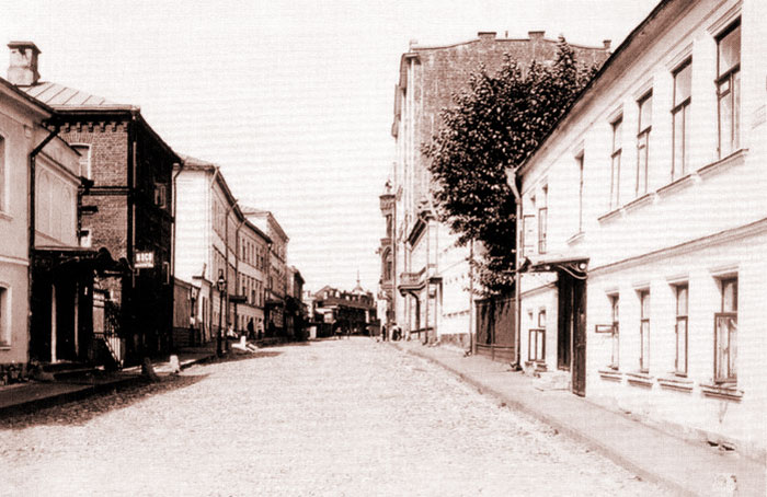 Нащокинский переулок в Москве на старом фото