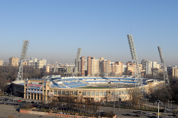 Спортивный стадион "Динамо" в Москве на Ленинградке