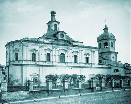 Воскресенский храм в Барашах в Москве: старое фото