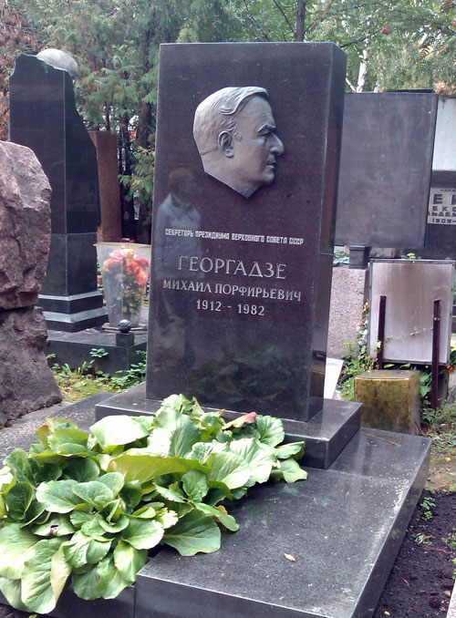 Могила Георгадзе Михаила Порфирьевича на Новодевичьем кладбище - фото