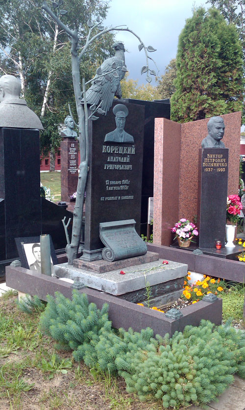 Могила военачальника Корецкого Анатолия Григорьевича на Новодевичьем кладбище - фото