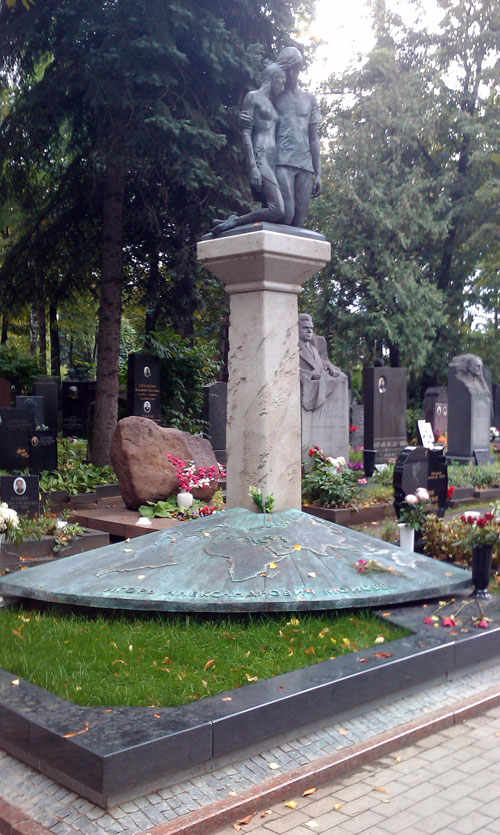 Могила хореографа Моисеева И.А. на Новодевичьем кладбище - фото