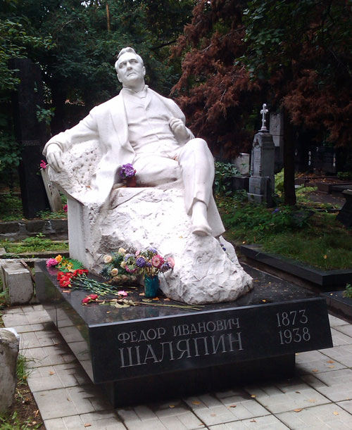 Могила певца Шаляпина Ф.И. на Новодевичьем кладбище