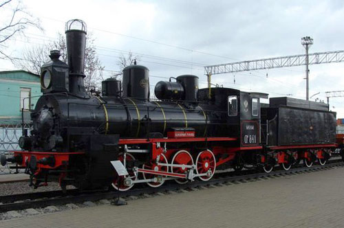 Экспонаты музея железнодорожной техники на Рижском вокзале