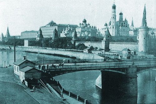 Большой Москворецкий мост на фотографии конца девятнадцатого века