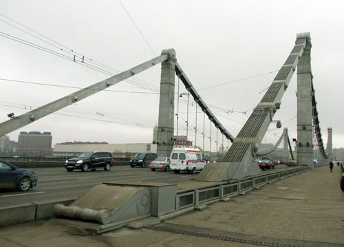 Фото пилонов - Крымский мост