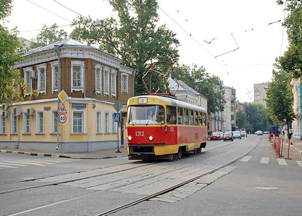 Трамвайный маршрут А в городе Москве