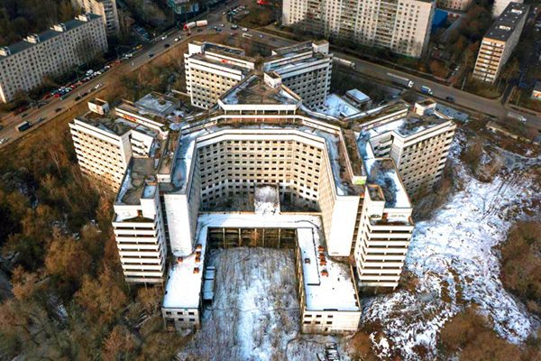 Заброшенное место Москвы - Ховринская больница